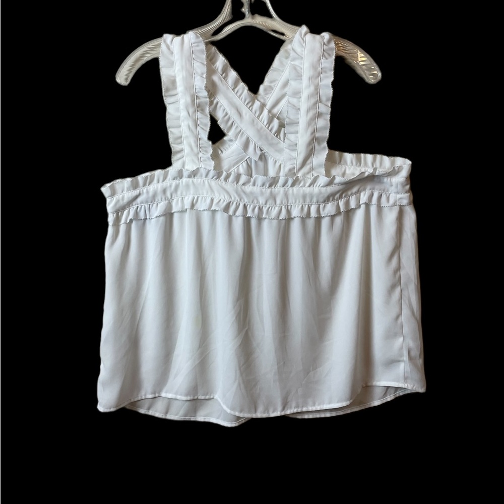 Cute J Crew Ruffled Tank—16